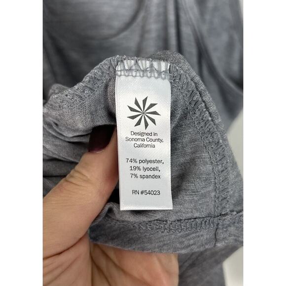 Athleta Yogini Tank Thyme Table Gray Grey Size Small Heathered Stretch Women’s - Picture 5 of 6